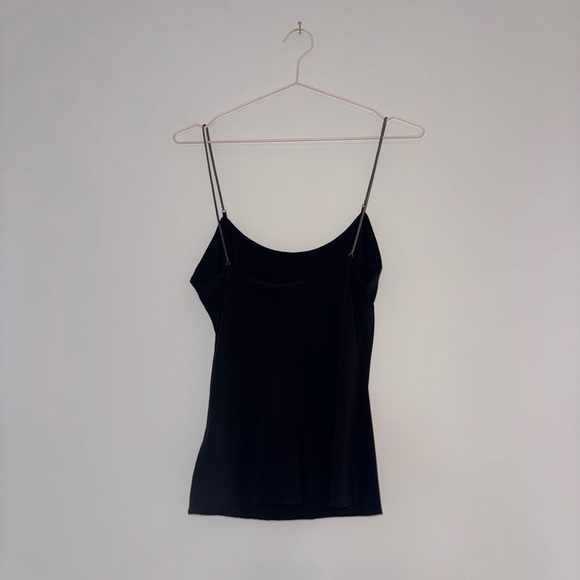 ST. AGNI Fine Chain Black Silk Cami Top EUC XS - Picture 9 of 10